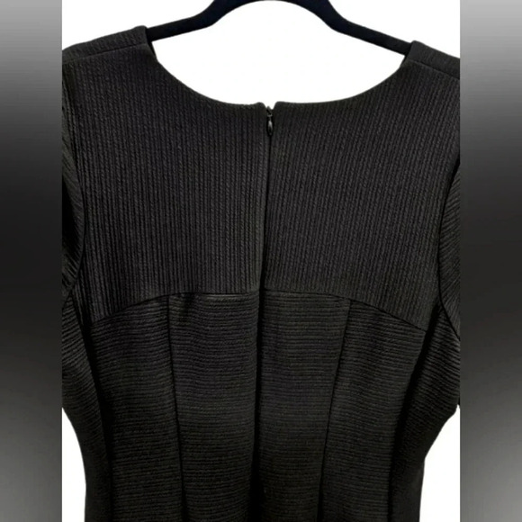 Lane Bryant Black Ribbed Stretchy Dress - Picture 3 of 9
